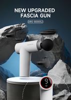 Logotipo personalizado portátil mano músculo Facial robótico giratorio cuerpo Fascial tejido profundo Mini pistola masajeador Motor sin escobillas masaje
