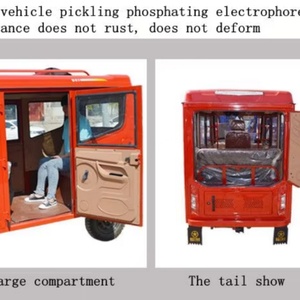 Triciclo Motorizado a Gasolina YP055, Espacioso Transportador de Carga/Pasajeros, Carrocería Completamente Cerrada, Tipo Taxi, Motor de 150-200cc, Potencia >1000W, 4-6 Personas - Product Image 4