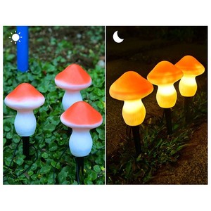Luces Solares con Forma de Hongo LED para Decoración de Jardín y Caminos, Resistentes al Agua, Portátiles, Alimentadas por Energía Solar, Paquete de 3 - Product Image 4