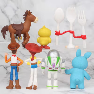 HY Vendita Calda Set di 7 Action Figure di <span class=keywords><strong>Toy</strong></span> <span class=keywords><strong>Story</strong></span> <span class=keywords><strong>4</strong></span>: Buzz Lightyear, Tracy, Woody, Alieni, Jessie, Drago, Forky - Product Image 5