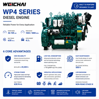 Moteur diesel d'origine SCDC Weichai série WP4, 36-105 kW, 1500/1800 tr/min, générateur industriel, pompe, moteur agricole, moteur de construction