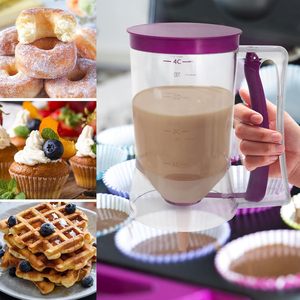 Distributeur de pâte à crêpes – Indispensable en cuisine – Distributeur de pâte à crêpes avec étiquette de mesure – Versement facile – Fournitures de pâtisserie - Product Image 3