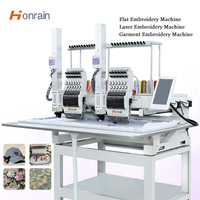 Nouvelle machine à broder informatisée portable à deux têtes avec découpeur laser, 12 aiguilles, machine à broder laser plate, meilleur fournisseur