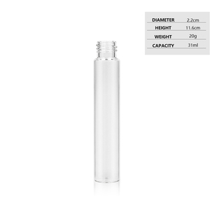 Diámetro 22*116mm 22*100 claro redondo caramelo píldoras viales de vidrio tubos con tapa resistente a los niños para embalaje Proll - Product Image 2