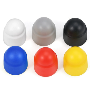 Vis hexagonale boulon écrou capuchon décoratif hexagone extérieur PE Nylon plastique écrou capuchon rond en plastique écrou couvercle antirouille housse de protection - Product Image 5