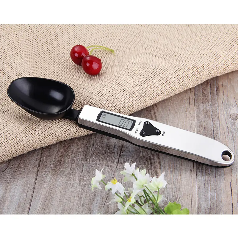J R Portable Kitchen Tool Flour Weight Measuring 500g/0.1g Spatula Balance Electronic Spoon With Weighing Digital Scale