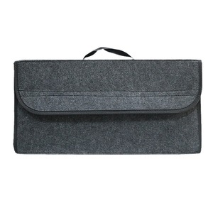 Caja de almacenamiento de fieltro para coche, organizador plegable para maletero con asa para uso en vehículos - Product Image 3