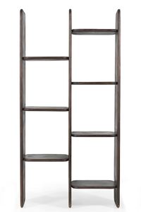 Estantería de diseño nueva, de madera, abierta, color marrón nogal, madera de mango, precio al por mayor, colección de muebles. - Product Image 5