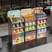 Étagères de présentation commerciales en métal pour supermarchés, magasins de proximité, pour les collations, les boissons, les aliments, les médicaments, les pharmacies, les jouets, les comptoirs de caisse