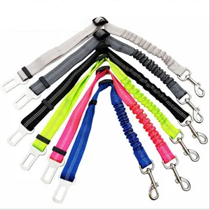 2021 New Pet Dog Auto gürtel Sicherheit Hochwertiger Universal Nylon Bungee Dog Sicherheits gurt