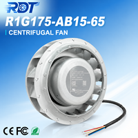Ventilateur radial industriel 48V d'origine allemande R1G175-AB15-65 pour échangeur de chaleur, ventilateur de refroidissement, unité de ventilation de coffret de commande