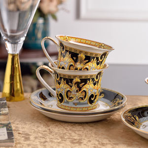 Berserk 15 pièces de luxe, décorations de maison royales britanniques, ensembles de thé et de café en céramique pour 6 personnes - Product Image 4