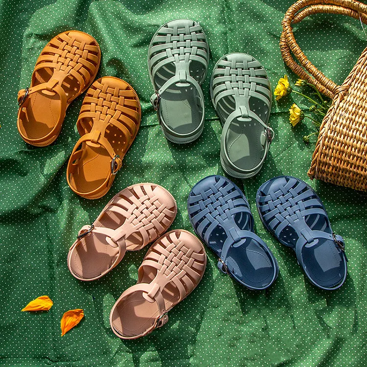 Summer New Design Children Closed Toe Water Slides Baby Shoes Sandals Toddler Kids Slides Slippers