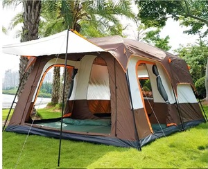 Grande <span class=keywords><strong>tente</strong></span> <span class=keywords><strong>de</strong></span> camping <span class=keywords><strong>gonflable</strong></span> <span class=keywords><strong>de</strong></span> luxe, ultralégère et imperméable, en <span class=keywords><strong>toile</strong></span> avec poteaux en fibre <span class=keywords><strong>de</strong></span> verre pour les aventures en plein air - Product Image 3