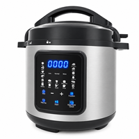 Cuisinière électrique à pression intelligente 6L 1000W en acier inoxydable avec minuterie, fonction mijoter, sauter et maintenir au chaud, vente en gros OEM