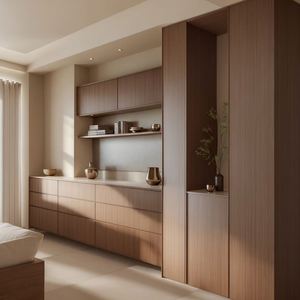 Luxury Customized Size Solid Wood <b>Sideboard</b> Restaurant Furniture Made From Environmentally Protected Materials - Product Image 4