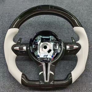 Volante de fibra de carbono forjado personalizado Plug and Play para <span class=keywords><strong>BMW</strong></span> M3 M4 <span class=keywords><strong>M5</strong></span> F80 F82 E90 E91 X5 F15 X6 F16 F10 F30 F32 F36 <span class=keywords><strong>F60</strong></span> - Product Image 5