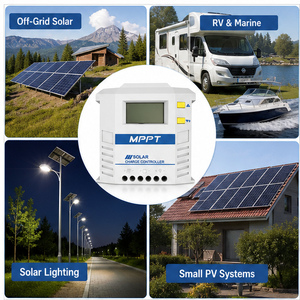 ตัวควบคุมการชาร์จพลังงานแสงอาทิตย์ MPPT 20A 12V 24V 48V พร้อมจอ LCD และพอร์ต USB คู่ สำหรับระบบพลังงานแสงอาทิตย์ - Product Image 4