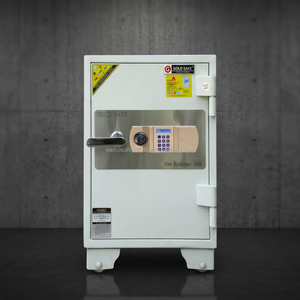 Mini WELKO S360 FE Brown Red Home Safe with Electronic Digital <b>Lock</b> Anti-theft Fireproof 1000-1200C 2mm Stainless Steel - Product Image 3