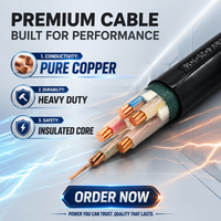 Cable de Alimentación de Cobre Armado con Alambre de Acero YJV XLPE PVC 0.6/1kV para Suministro Eléctrico en Plantas de Procesamiento de Petróleo, Gas y Petroquímicos