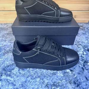Top Quality Luxury Women Mans Numeris <b>Trainers</b> Casual Shoes Leather Toe Cap Thick Rubber Sole Canvas Runner Shoes - Product Image 2