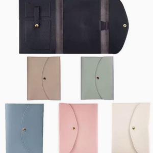 Housse de protection pour carnet en cuir PU, étui de protection imperméable pour carnet, mallette d'affaires colorée et concrète, sac enveloppe de voyage - Product Image 2