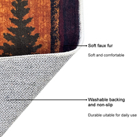Tapis vintage de grande taille antidérapant en polyester doux, fabriqué à la machine, pour salon, tapis pour la maison, pour le chevet ou le centre du sol
