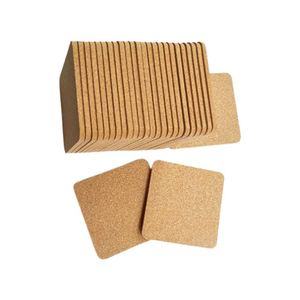 Square Round <b>Cork</b> <b>Coasters</b> Wholesale Custom Heat-resistant Non-slip Table Mat - Product Image 2