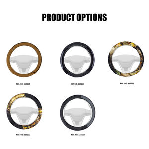 Housse de volant à 3 branches grande taille pour AC Schnitzer X6 E71 SUV 2010- en PVC, excellente adhérence, design antidérapant - Product Image 6