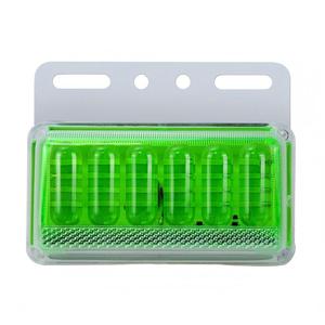 <span class=keywords><strong>Feu</strong></span> latéral de camion 6 LED <span class=keywords><strong>vert</strong></span> 12/24V étanche avec éclairage descendant pour remorque, camping-car, pick-up - Product Image 1