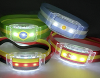 Bracelet LED Drapeau National Coupe de Football 2026 – Bracelet Lumineux Drapeau de Pays pour Événements Sportifs, Fêtes et Souvenirs