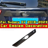 For Subaru XV 2012-2017 2018-2023 Carbon Fiber Look Emblem Rear Trim Strip Trunk Rear Tailgate Exterior Decoration
