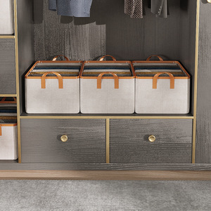 Nur Aufbewahrungsschubladen aus grauem Stoff von Charles Jacobs Elegant Cube 3 - Product Image 3