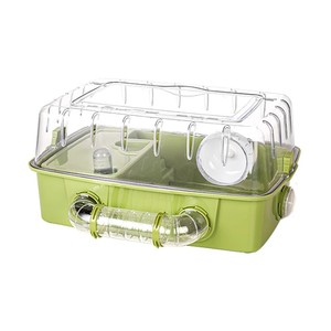 <span class=keywords><strong>Jaula</strong></span> de Plástico Transparente Grande y Lujosa para Hámsteres y Animales Pequeños, con Cierre Rectangular Desmontable y Fácil Montaje - Product Image 3