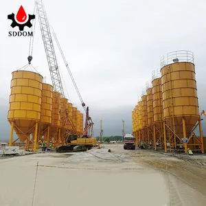 Xi Măng Silo 50 Tấn Nhỏ Bolted Loại Xi Măng Lưu Trữ Silos Để Bán