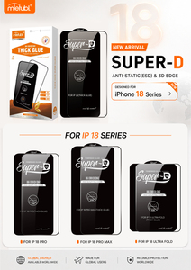 ฟิล์มกระจกนิรภัย Mietubl Super <span class=keywords><strong>D</strong></span> 9H แบบเต็มจอ ป้องกันไฟฟ้าสถิตย์ ป้องกันรอยนิ้วมือ ความคมชัดระดับ HD สำหรับ <span class=keywords><strong>iPhone</strong></span> 18 Pro - Product Image 4