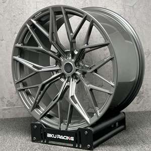 Jantes forgées Bku 5x112 de 19, 20, 21, 22 pouces pour <span class=keywords><strong>Mercedes</strong></span> Benz CLE CLS <span class=keywords><strong>CLA</strong></span> S63 S65 W223, jantes multi-branches grises de course - Product Image 2