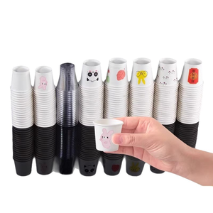 Gobelets en papier kraft blanc miniatures personnalisés avec logo imprimé, échantillons de 1,5 oz (30 ml), 2,5 oz (50 ml), 3 oz (80 ml), 4 oz (100 ml) - Product Image 6