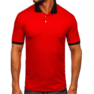 Qualité supérieure, personnalisable, unisexe, anti-plis, pour t-shirt, uniforme de travail tricoté avec logo brodé et poche, impression numérique pour hommes - Product Image 1