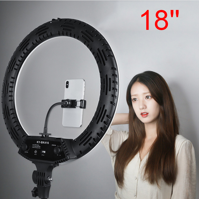 YEAH Big 18inch 45cm 1.8M Photo Makeup Photography Fill Light LED Ringlight Selfie 45 CM 18 Inch Ring Light with Tripod Stand