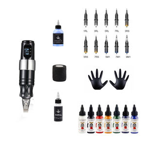 Kit professionnel de machine à tatouer pour maquillage permanent avec kit d'encre pour salon de beauté, vente en gros - Product Image 1