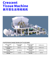 Línea de Producción de Papel Higiénico Totalmente Automática con Bomba y Motor Controlados por PLC para Pequeñas Empresas (1-60TPD)