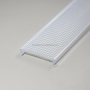 Tùy Chỉnh Rõ Ràng PC <span class=keywords><strong>PMMA</strong></span> Ép Đùn Chụp Đèn <span class=keywords><strong>LED</strong></span> Ánh Sáng Khuếch Tán Micro Pirsmatic Khuếch Tán Cho <span class=keywords><strong>LED</strong></span> Tuyến Tính Ánh Sáng - Product Image 2