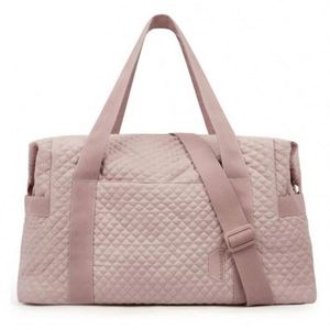 Fashion Women Travel Luggage Bag <b>Large</b> Weekend Overnight Bag Pink Nylon Yoga <b>Mat</b> Bag - Product Image 1