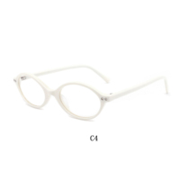 Montures de lunettes ovales solides en acétate Mazzucchelli biodégradable vintage certifiées ISO9000, faites à la main, à rayures colorées