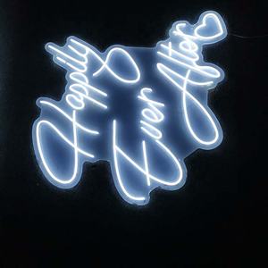 Enseigne au néon LED <span class=keywords><strong>Happily</strong></span> <span class=keywords><strong>Ever</strong></span> <span class=keywords><strong>after</strong></span> pour mariage et décoration d'entreprise pour entreprises et hôpitaux - Product Image 6