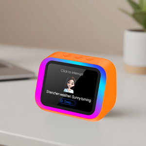 Marco de Fotos Digital Multifuncional con Altavoz, Iluminación Ambiental RGB, Control por Voz con IA, Reproductor de Música Inteligente con Batería V5.4 - Product Image 1