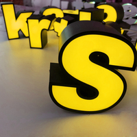 Enseigne lumineuse LED extérieure personnalisée en acrylique, logo 3D, conception de lettres pour boutique, enseigne de lettres pour boutique