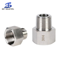 Usine Vente Industrielle Bsp Npt En Acier Inoxydable Fluide Hydraulique Adaptateurs Tuyau Connexion Transition Joints Filetage Raccords De Tuyauterie