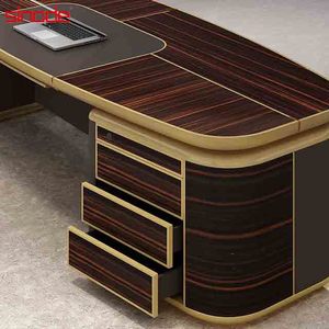 Sinode Modular Mesa <span class=keywords><strong>de</strong></span> trabajo <span class=keywords><strong>de</strong></span> lujo en forma <span class=keywords><strong>de</strong></span> L Fuerte móvil Hogar Ejecutivo Jefe Escritorio <span class=keywords><strong>de</strong></span> oficina - Product Image 5